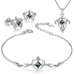 Heart with Sapphire Set