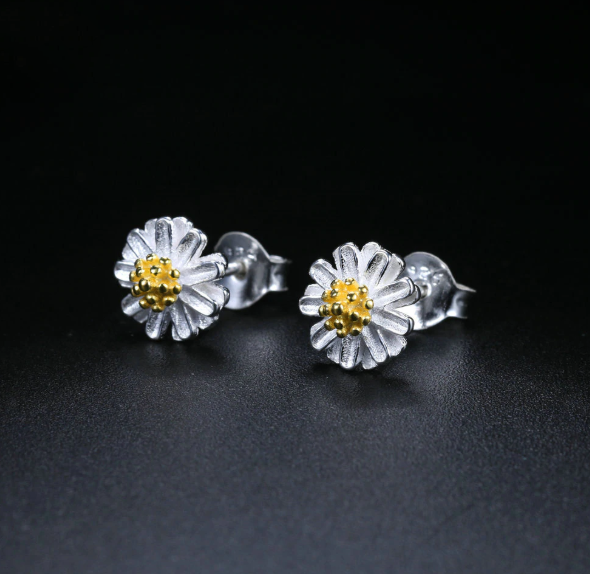 Chrysanthemum Flower Earrings