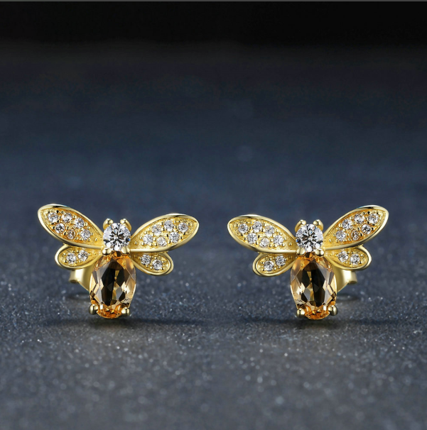 Citrine Bee Set