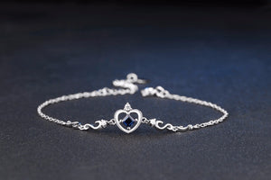 Heart with Sapphire Set