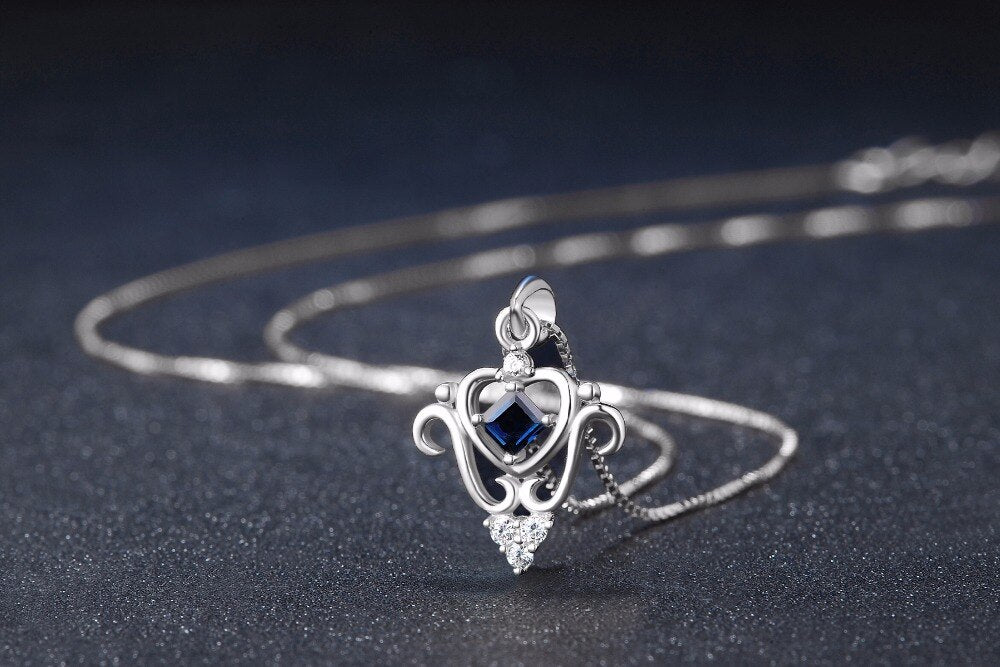 Heart with Sapphire Set