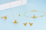 Citrine Bee Set