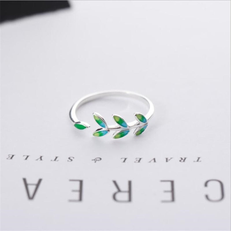 Green Leaf Ring