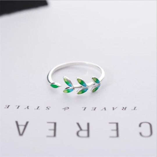 Green Leaf Ring