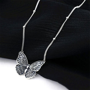 Black Butterfly Necklace