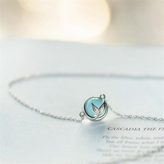 Dolphin Tail in the Ocean Necklace