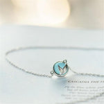 Dolphin Tail in the Ocean Necklace