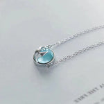 Dolphin Tail in the Ocean Necklace