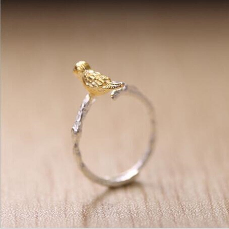 Bird on Branches Ring