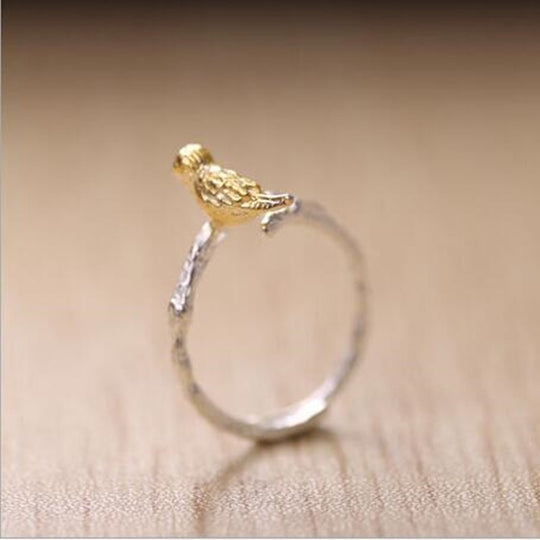 Bird on Branches Ring