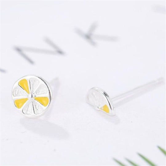 Lemon Fruit Earring