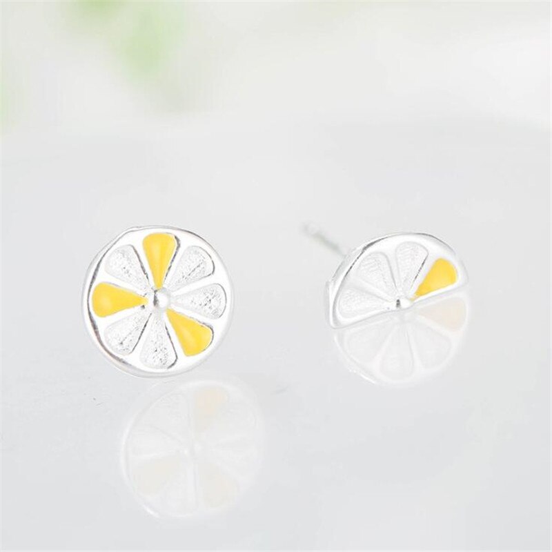 Lemon Fruit Earring