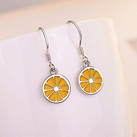 Orange Fruit Earring