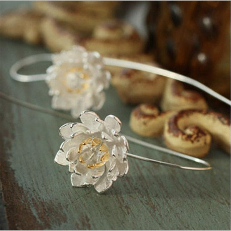 Lotus Flower Earring